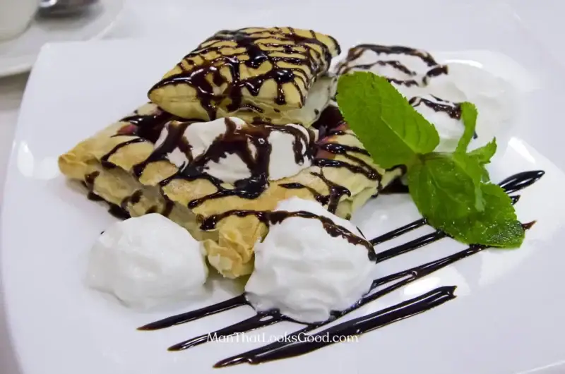 Sopapilla con helado